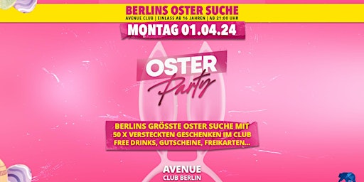 Die Oster Party am Ostermontag ab 16 Jahren! primary image