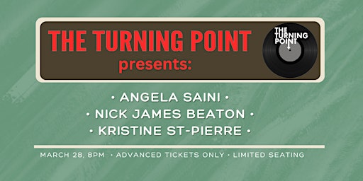 A night of music: Kristine St-Pierre, Nick James Beaton and Angela Saini primary image