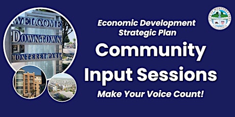 Community Input Sessions - April 25, 2024