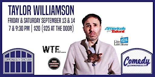 Comedy @ Commonwealth Presents: TAYLOR WILLIAMSON primary image