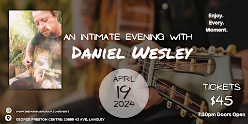 Primaire afbeelding van An Intimate Solo Evening with Daniel Wesley at Bunkhouse Bar