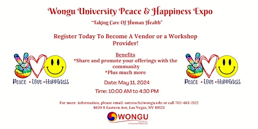 Image principale de Wongu University Peace and Happiness Expo