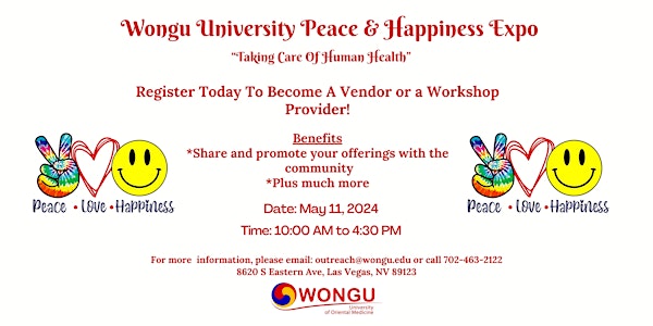 Wongu University Peace and Happiness Expo
