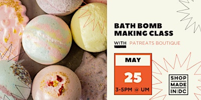 Imagem principal do evento Unleash Your Creativity: Bath Bomb Making Class w/Patreats Boutique