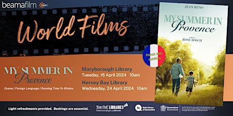 Imagem principal do evento World Film - My Summer in Provence - Maryborough Library