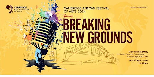 Hauptbild für CAMBRIDGE AFRICAN FESTIVAL OF ARTS 2024