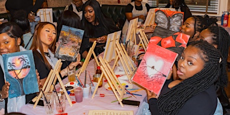 Sip n Paint Event | BRUSHNDRINK| Shoreditch  90's special