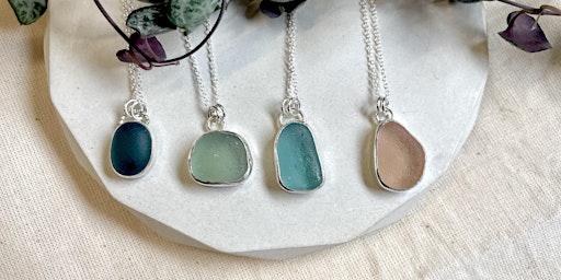 Make a Sea Glass/Gemstone Pendant - Beginners Silversmithing Class. primary image