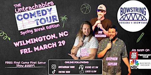 Primaire afbeelding van Unteachables Comedy Tour (Wilmington, NC)