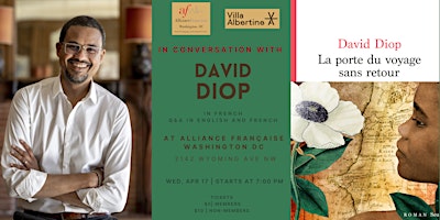 Hauptbild für Author on Tour : David Diop (IN FRENCH)