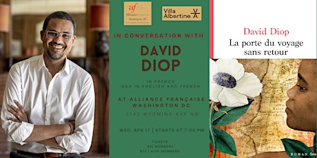 Author on Tour : David Diop (IN FRENCH)