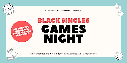 Primaire afbeelding van Ottawa Black Singles - Games Night