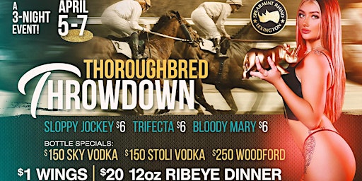 Image principale de Thoroughbred Throwdown @ Spearmint Rhino Lexington