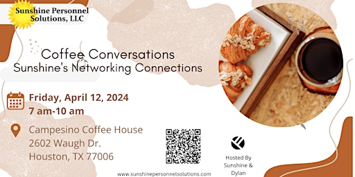 Coffee Conversations Sunshine's Networking Connections primary image