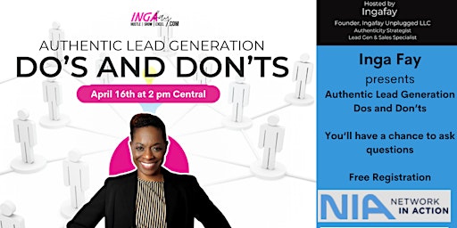 Imagen principal de Authentic Lead Generation Dos and Don'ts - Apr 16