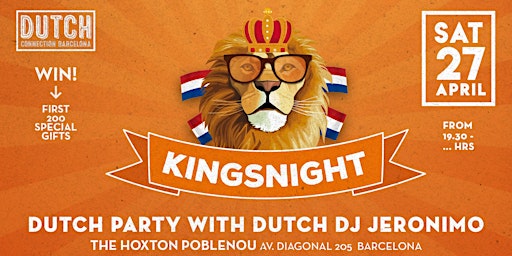 Immagine principale di The King's Day Party in Barcelona you are not allowed to miss! 