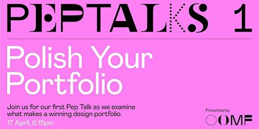 Imagem principal do evento Pep talks #1: Polish Your Portfolio