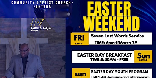 Imagem principal de Easter Activities- Seven Last Word Service