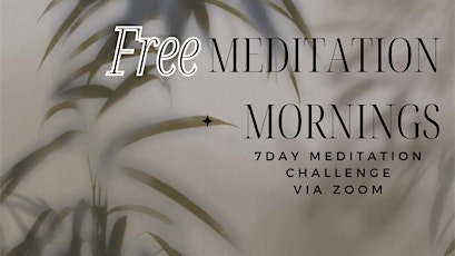 Free 7 Day Meditation challenge