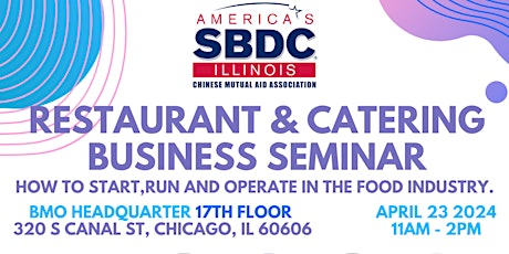 SBDC Restaurants Business Seminar, Unlock the Secrets to Restaurant Success