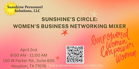 Sunshine’s Circle: Women's Business Networking Mixer