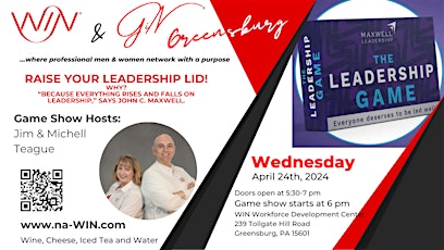 Greensburg - The Leadership Game with co-hosts Jim & Michelle Teague