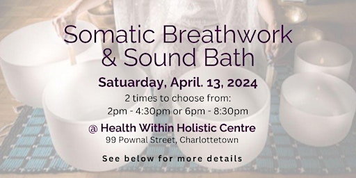 Primaire afbeelding van Breathwork and Sound Bath (6pm - 8:30pm)