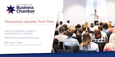 Imagem principal do evento Workplace Update: Port Pirie