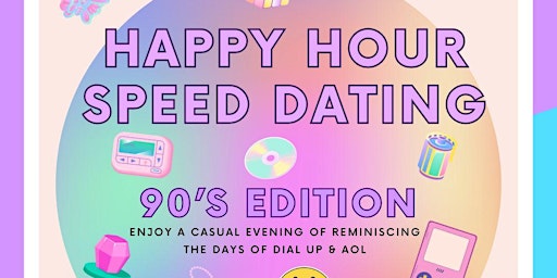 Primaire afbeelding van Everything 90s Speed Dating 35-45 @CounterpointBrewing(Female tixs soldout)