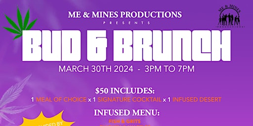 Imagem principal de Me & Mines Prod presents: BUD & BRUNCH