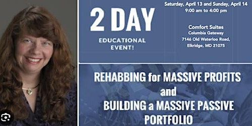 Imagem principal do evento Robyn Thompson, Queen of Rehab, Day 2: Building a Massive Passive Portfolio