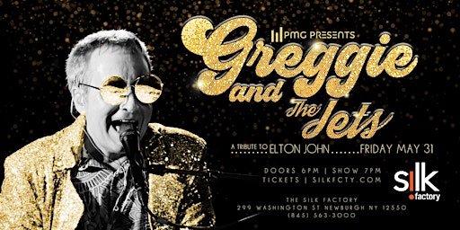 Imagem principal do evento Live at Silk Factory, Greggie and The Jets - A Tribute to Elton John