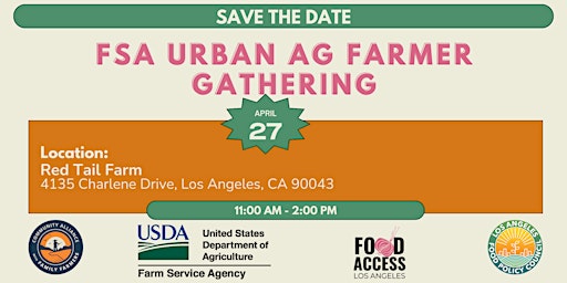 Imagem principal do evento FSA Urban Ag Farmer Gathering at Red Tail Farm