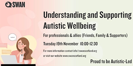 SWAN Training - Understanding and Supporting Autistic Wellbeing