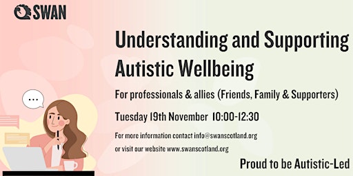 Hauptbild für SWAN Training - Understanding and Supporting Autistic Wellbeing