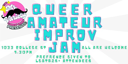 Image principale de Queer Amateur Improv Jam