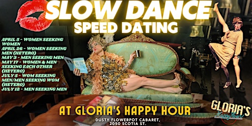 Imagen principal de Slow Dance Speed Dating at Gloria's Happy Hour - Men Seeking Men Edition