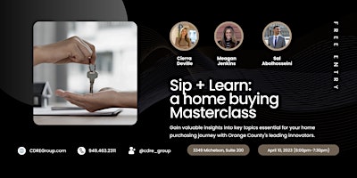 Primaire afbeelding van Sip + Learn: A Home Buying Masterclass Presented by Innovate Realty & Streamline Home Lending Corp