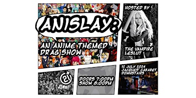 Imagem principal do evento AniSlay: An Anime Themed Drag Show