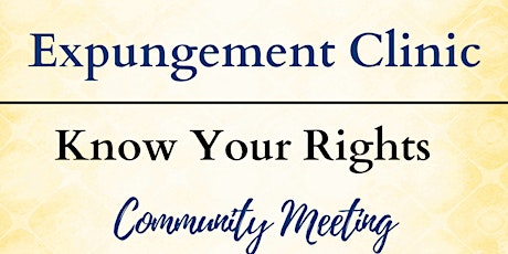 Expungement Clinic - Attorney Training