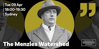 The Menzies Watershed Book Launch primary image