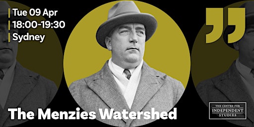 Primaire afbeelding van The Menzies Watershed Book Launch