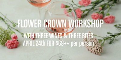 Imagen principal de Flower Crown Workshop with Wine