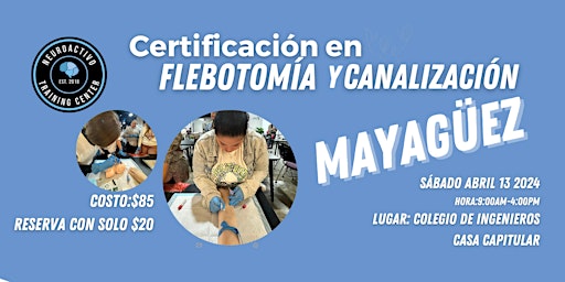 Imagem principal de MAYAGUEZ - Certificación de Flebotomía y Canalización