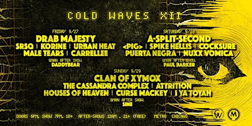 Hauptbild für Cold Waves XII (Chicago VIP Table Tickets)