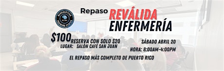 REPASO DE REVÁLIDA DE ENFERMERÍA  Presencial y Virtual (SAN JUAN)