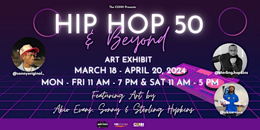 Hip Hop 50 Art Exhibit: Celebrating Creativity, Culture, and Community primary image