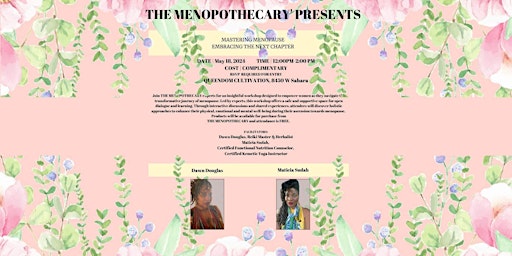 Imagem principal do evento Mastering Menopause...Embracing The Next Chapter