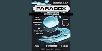 Image principale de PARADOX: the essence of early rave