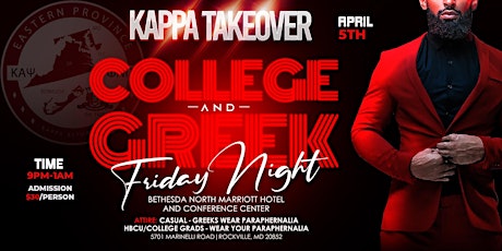 Kappa Takeover Presents: Eastern Regional Weekend!